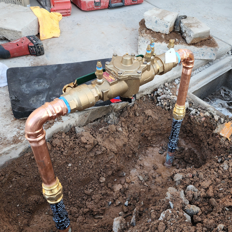 Mountain AZ Plumbing in ground pipe replacement.